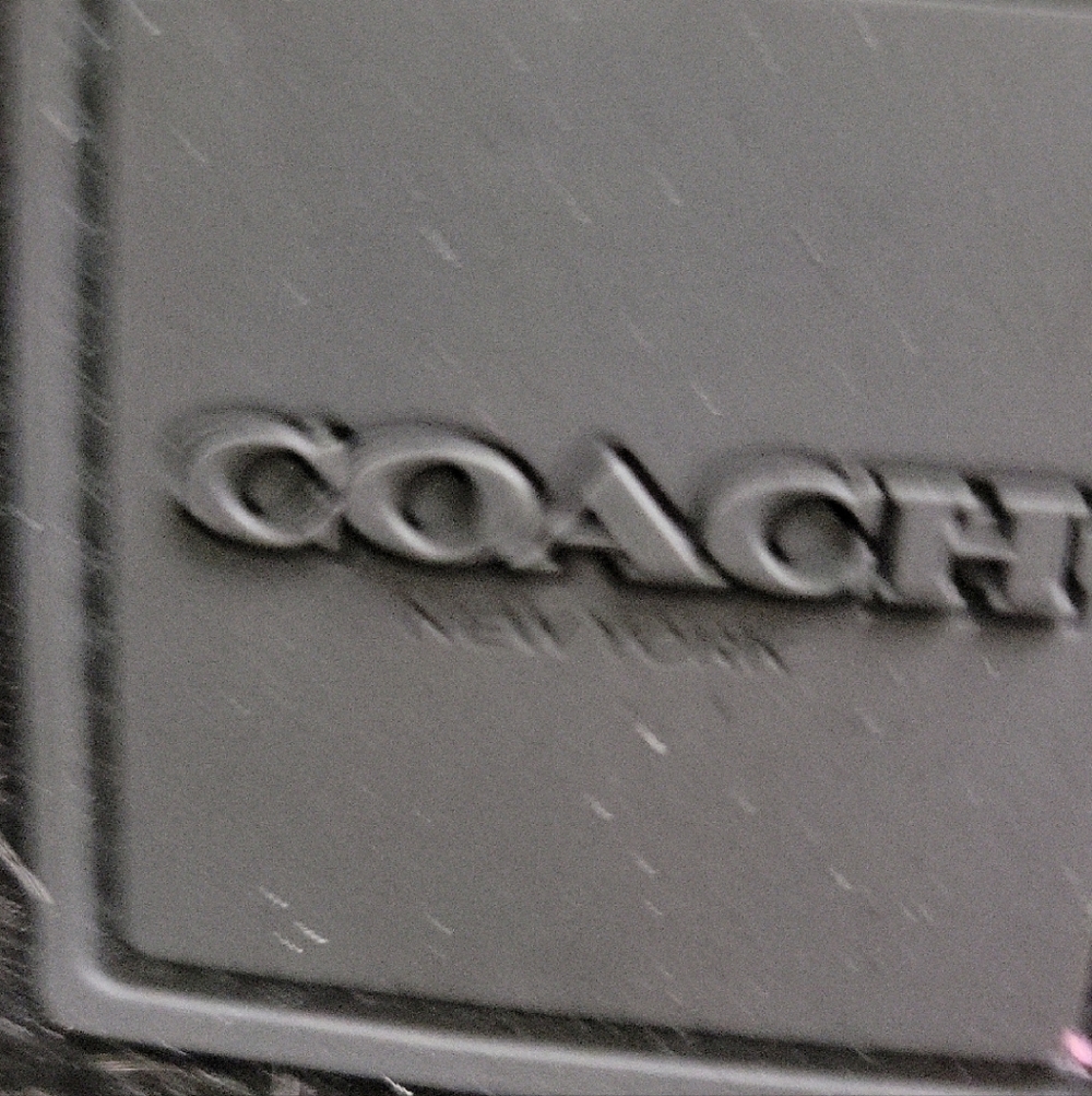 Coach Men's Classic Black Scarf - Picture 2 of 4